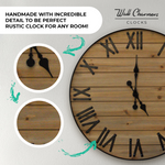 Rustic Clock, 24"