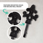 Set of 3 Decorative Wall Hooks, 8"