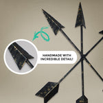 15 inch Bronze 3-Set Arrows detail callout