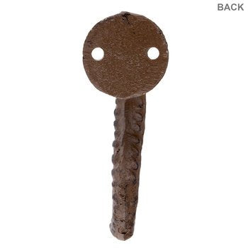 Brown Cast Iron Octopus Tentacle Metal Wall Hook