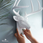 Faux deer, faux deer head, fake deer head, animal head wall mount, farmhouse decor