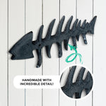 Fish Bones Wall Hooks, 13"