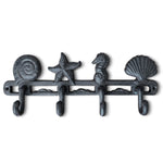 Cast Iron Seashell Hooks, 13”