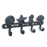 Cast Iron Seashell Hooks, 13”