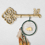 Gold Skeleton Key Wall Hooks, 10”