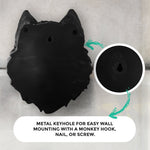 Faux wolf, faux wolf, fake wolf head, animal head wall mount, farmhouse decor
