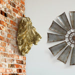 Faux lion, faux lion, fake large lion head, animal head wall mount, farmhouse decor