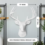Faux deer head, faux deer, fake deer head, animal head wall mount, farmhouse decor