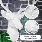 Faux deer head, faux deer, fake deer head, animal head wall mount, farmhouse decor