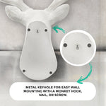 Faux deer head, faux deer, fake deer head, animal head wall mount, farmhouse decor