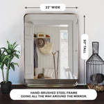 Gold Bathroom Mirror, 22x30” size