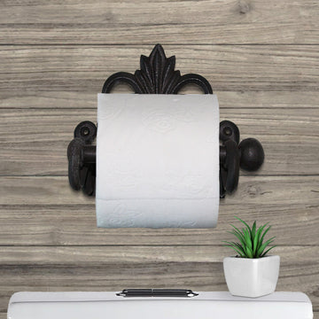 Fleur De Lis Toilet Paper Roll Holder 8.7 inches
