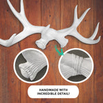 Faux antlers, deer antlers, faux deer antlers, antlers wall rack, antlers wall hooks, fake antler wall rack, antlers wall mount, farmhouse decor