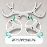 Faux antlers, deer antlers, faux deer antlers, antlers wall rack, antlers wall hooks, fake antler wall rack, antlers wall mount, farmhouse decor