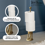Giraffe Gold Paper Towel Holder, 17"