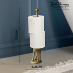 Giraffe Gold Paper Towel Holder, 17"
