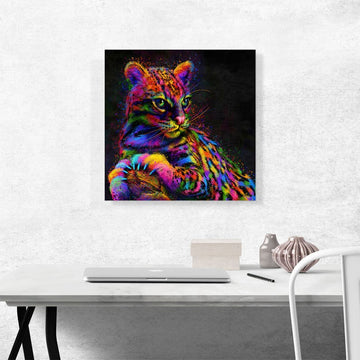 The Wild Ocelot Animal Canvas