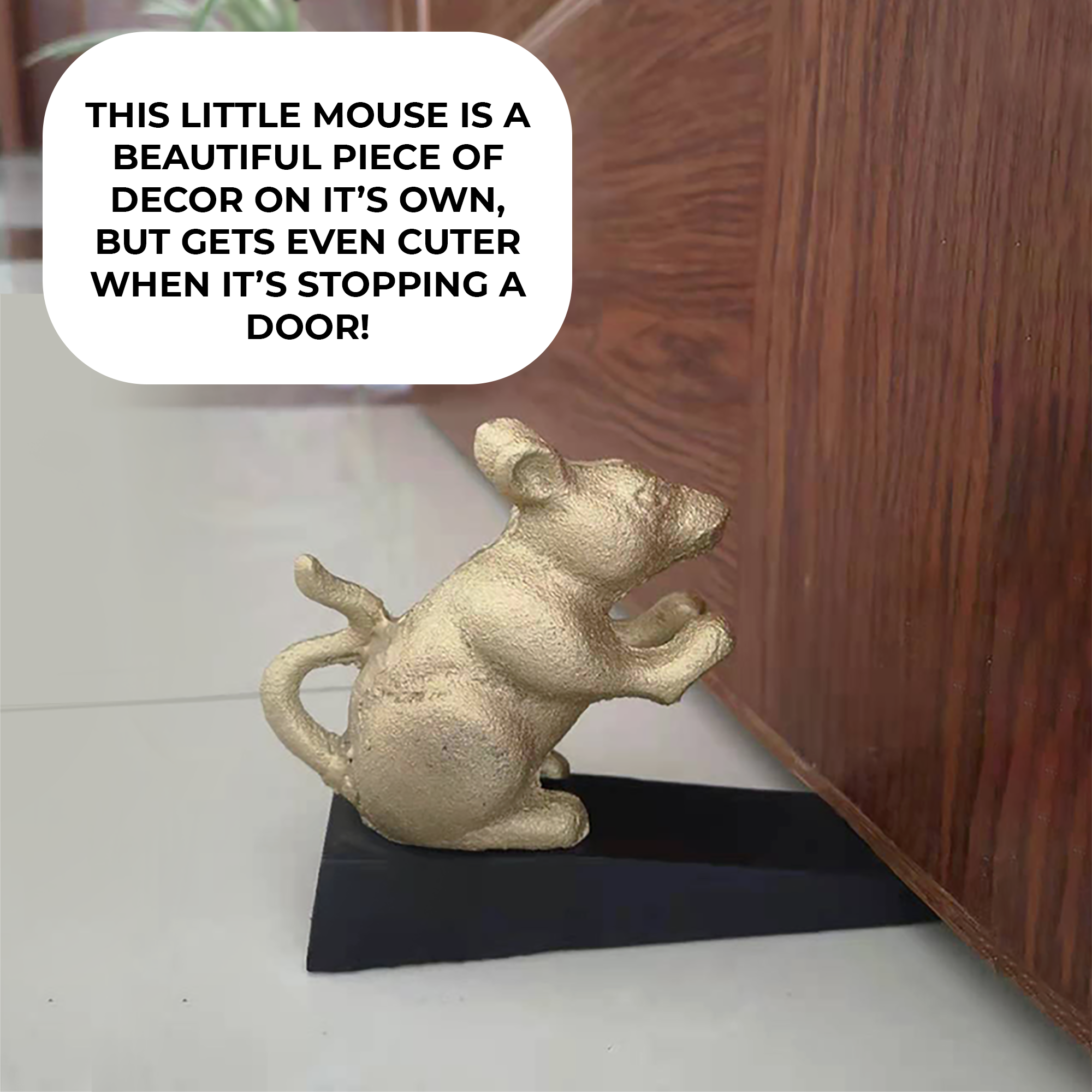 Mouse Door Stopper, 6"