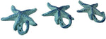 Set of 3 Starfish Wall Hooks, 4.5"