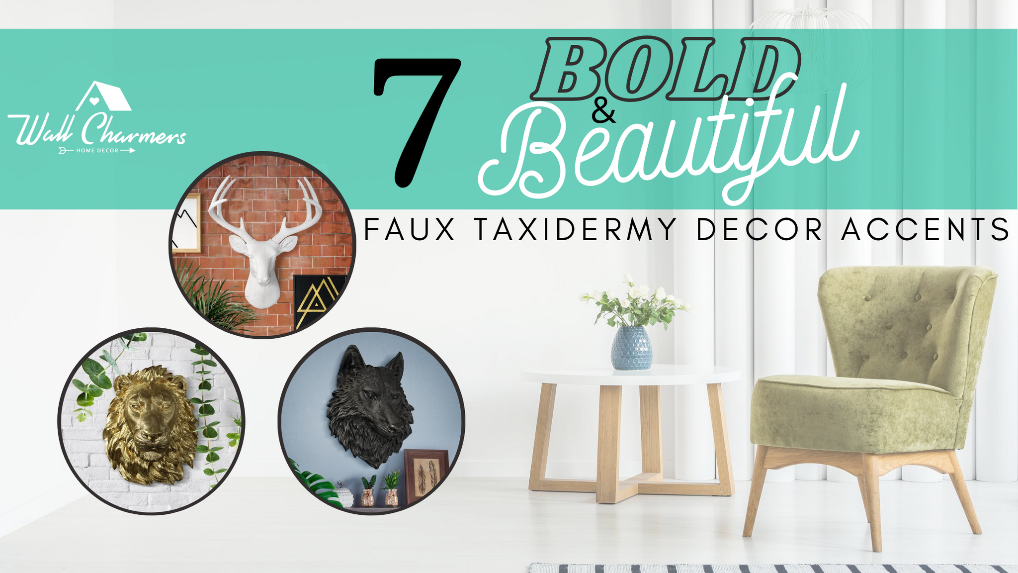 7 Bold & Beautiful Faux Taxidermy Decor Accents