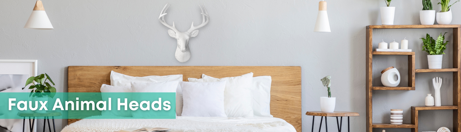 Faux Animal Head Wall Decor
