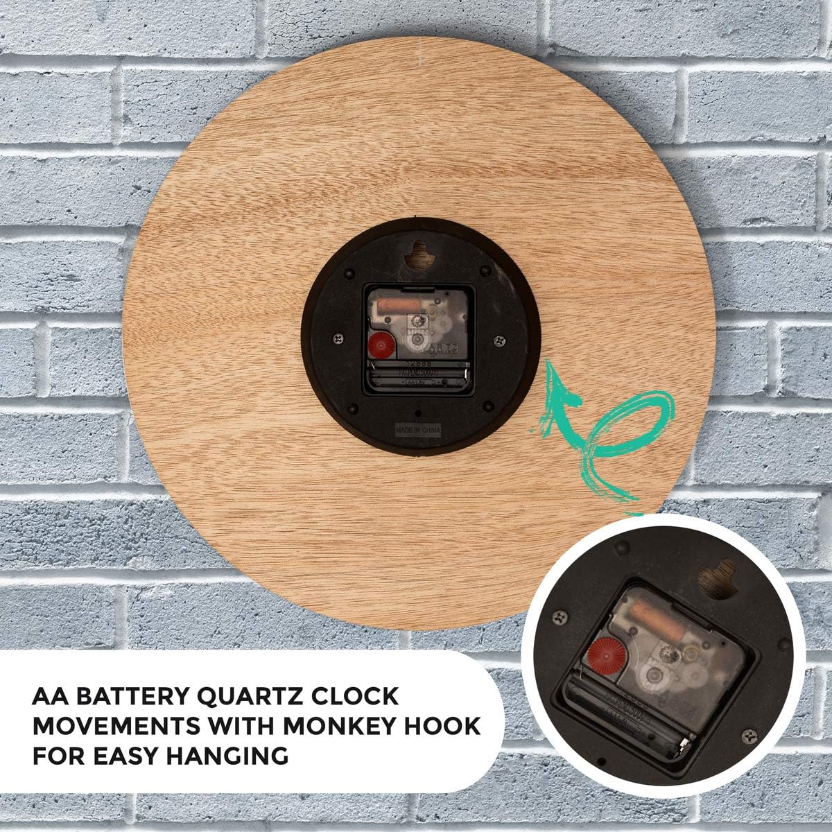 Modern Wall Clock, 13"