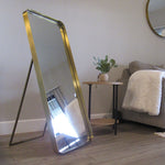 Gold Rectangle Mirror, 18"x 48”