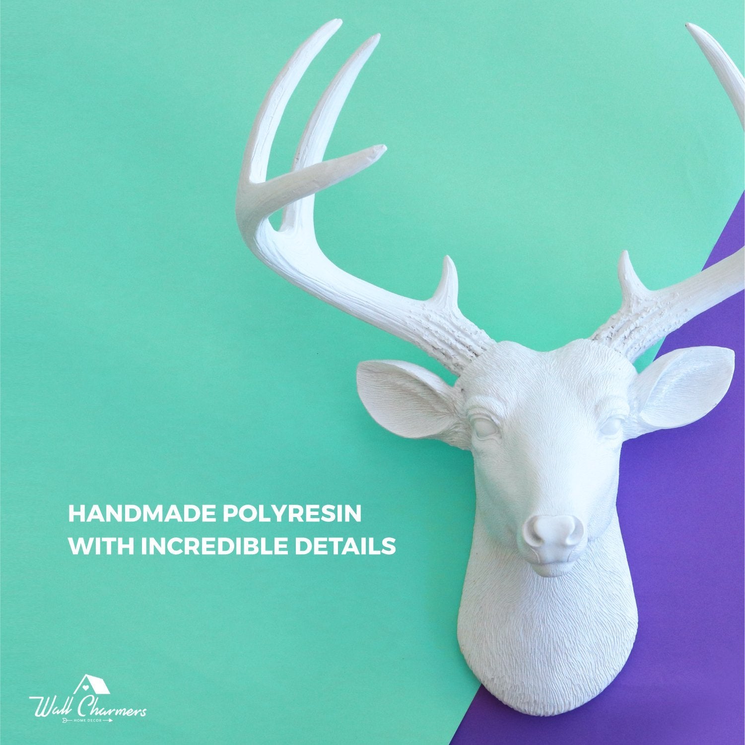 Faux deer, faux deer head, fake deer head, animal head wall mount, farmhouse decor