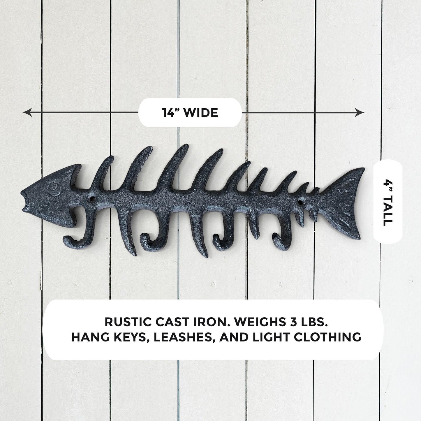 Fish Bones Wall Hooks, 13