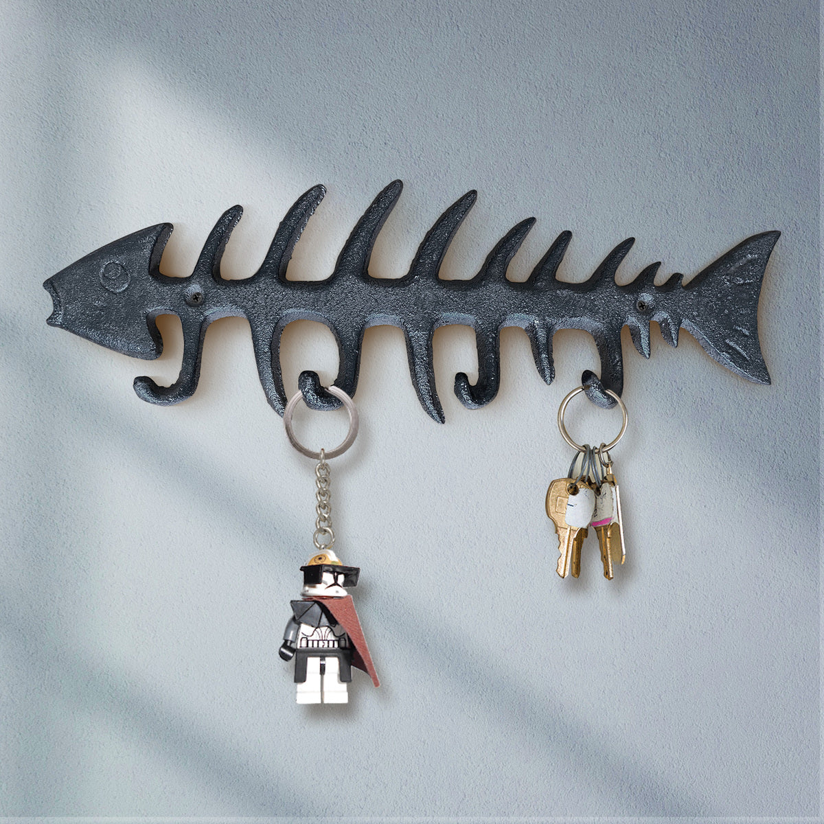 Fish Bones Wall Hooks, 13"