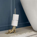 Gold Cat Paper Towel Holder, 18.5"