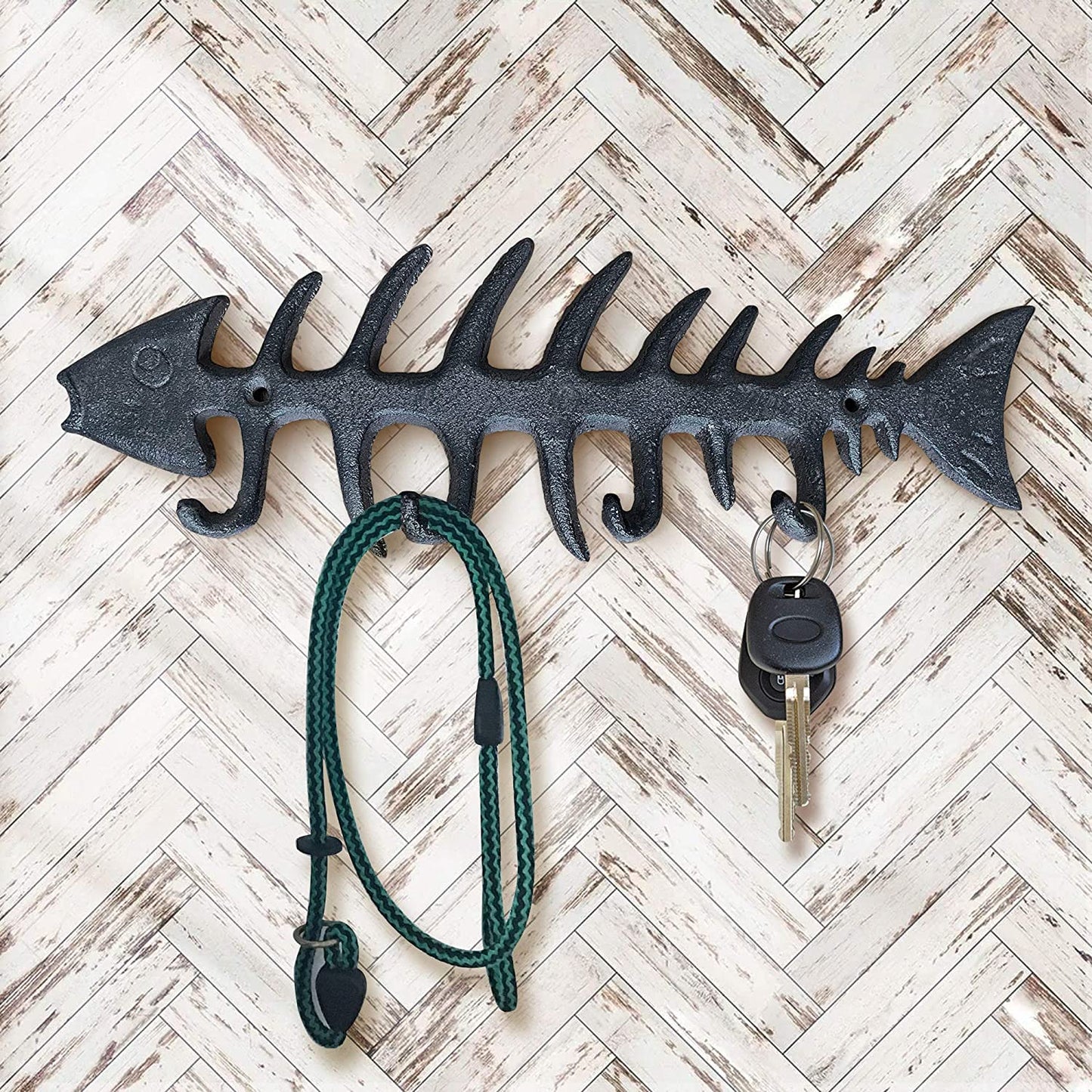 decorative fish hooks Fish Bones Wall Hooks, 13"
