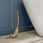 Gold Cat Paper Towel Holder, 18.5"