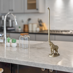 Gold Elephant Paper Towel Holder, 17"