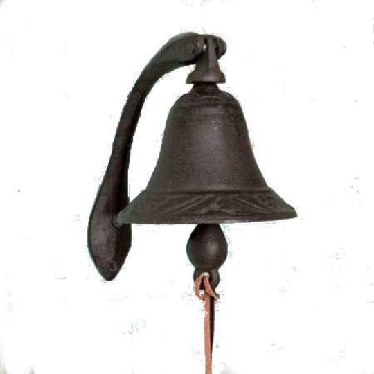 Cast Iron Logan Dinner Bell, 6"