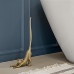 Gold Cat Paper Towel Holder, 18.5"