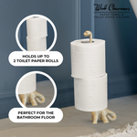 Gold Dinosaur Paper Towel Holder, 14"