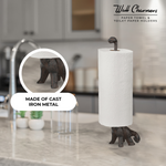 Bronze Dinosaur Paper Towel Holder, 14"