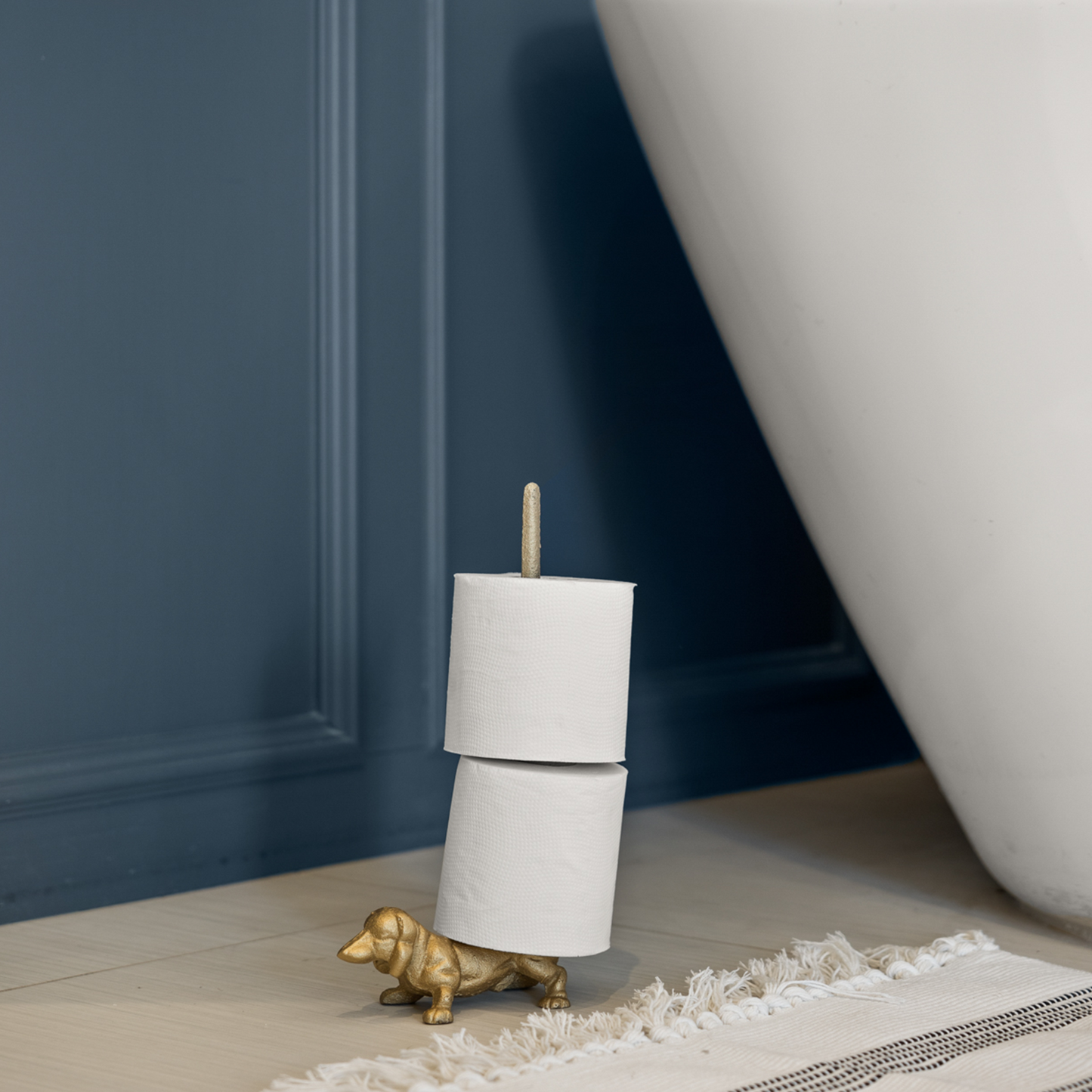 Gold Dog Paper Towel Holder, 12"