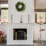 Eucalyptus and Daisy Double Ring Artificial Wreath with Twig Base, 18”