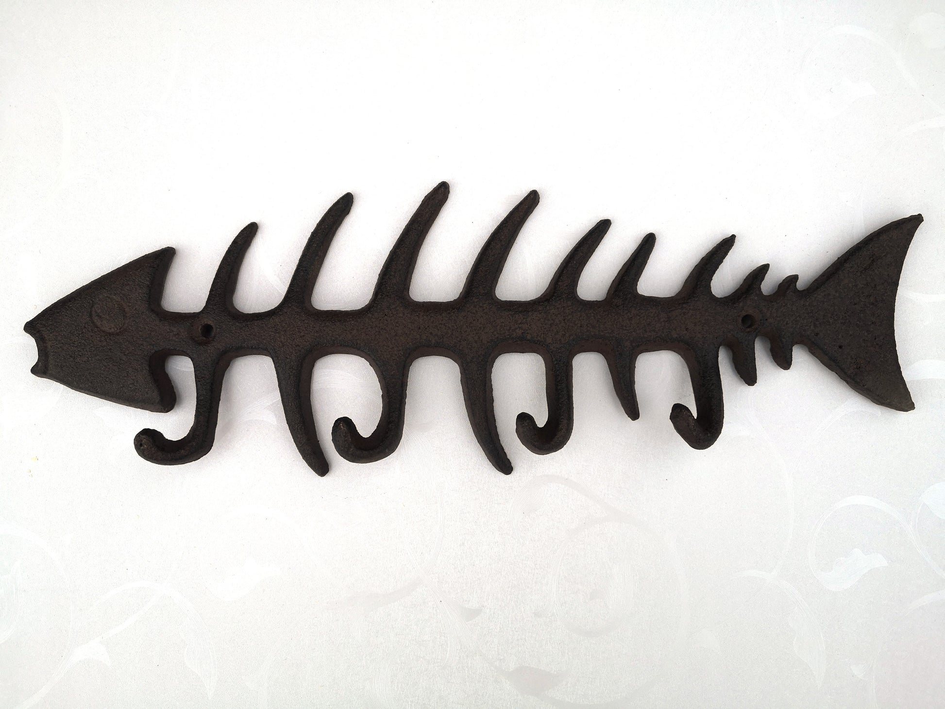 decorative fish wall hooks Fish Bones Wall Hooks, 13"