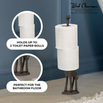 Giraffe Rustic Paper Towel Holder, 17.5"