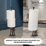 Giraffe Rustic Paper Towel Holder, 17.5"