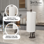 Giraffe Rustic Paper Towel Holder, 17.5"