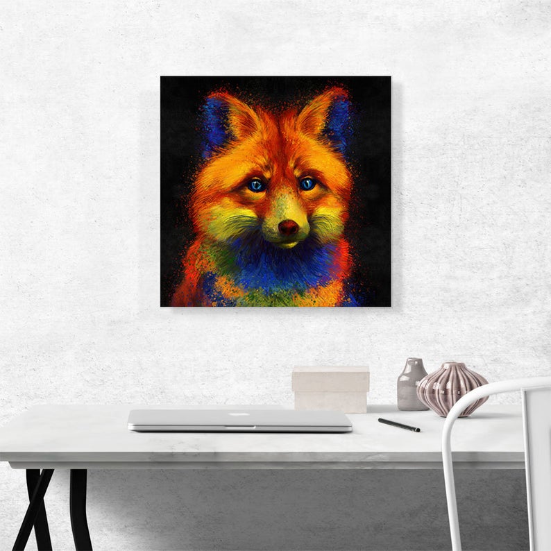 Red Fox Animal Canvas