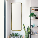 Gold Rectangle Mirror, 18"x 48”
