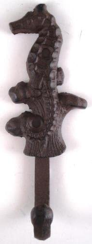 Set of 6 Nautical Cast Iron Wall Hooks