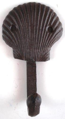 Set of 6 Nautical Cast Iron Wall Hooks